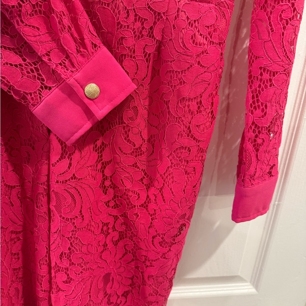 bebe Pink Lace Dress